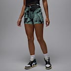 ★ Nike★ Air Jordan Knit Shorts W Sale HJ0014133 HJ0014-13 Air Jordan Women's Sail Knit Shorts – Puffer Reds